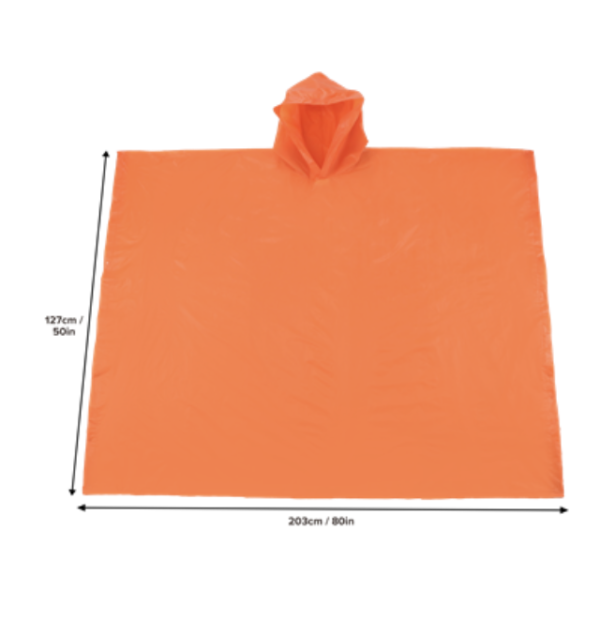 Coghlan’s Rain Poncho ~ Orange